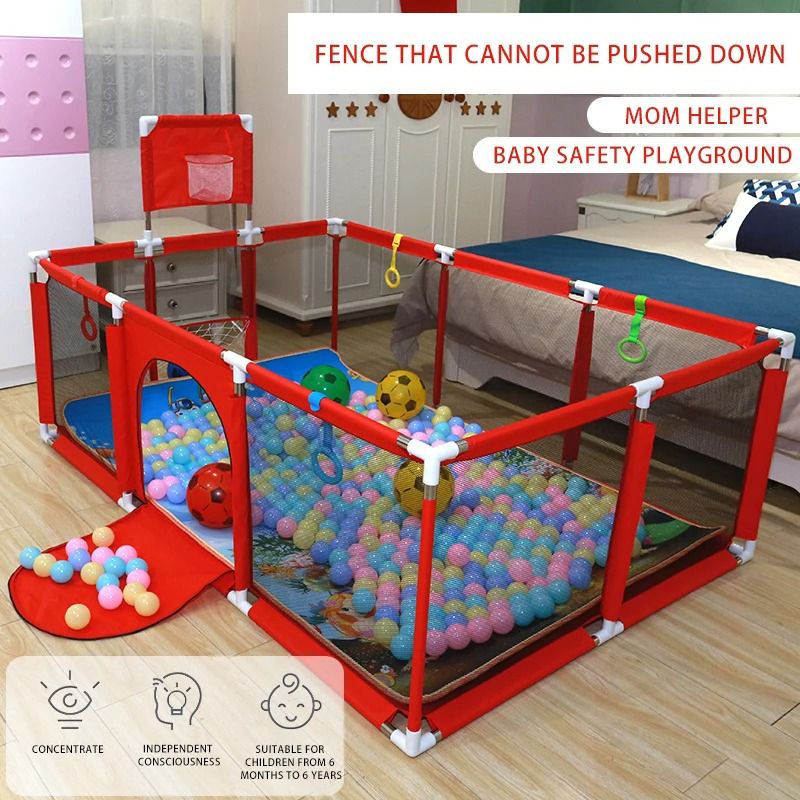 Corral de Juegos con 100 Pelotas – Centro de Actividades Seguro para tu Bebé | CRIELA BABY