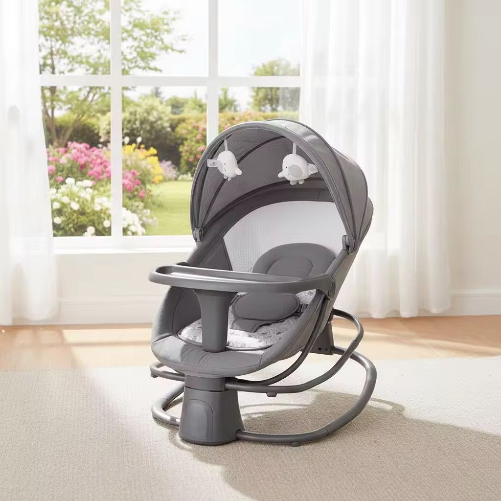 SILLA COLUMPIO ELÉCTRICO PARA BEBÉ CON BLUETOOTH Y CONTROL REMOTO