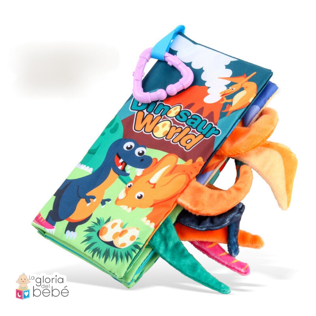 Libro Sensorial de Tela con Colas 3D | Estimulación Temprana Bebés