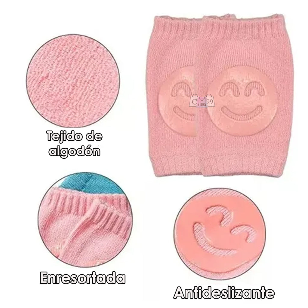 Combo Protección Bebé: Rodilleras Antideslizantes + Aspirador Nasal