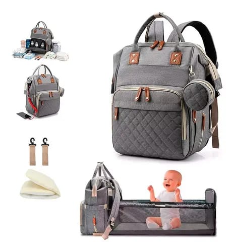 Pañalera Multifuncional con Cambiador Plegable y Monedero | CRIELA BABY™