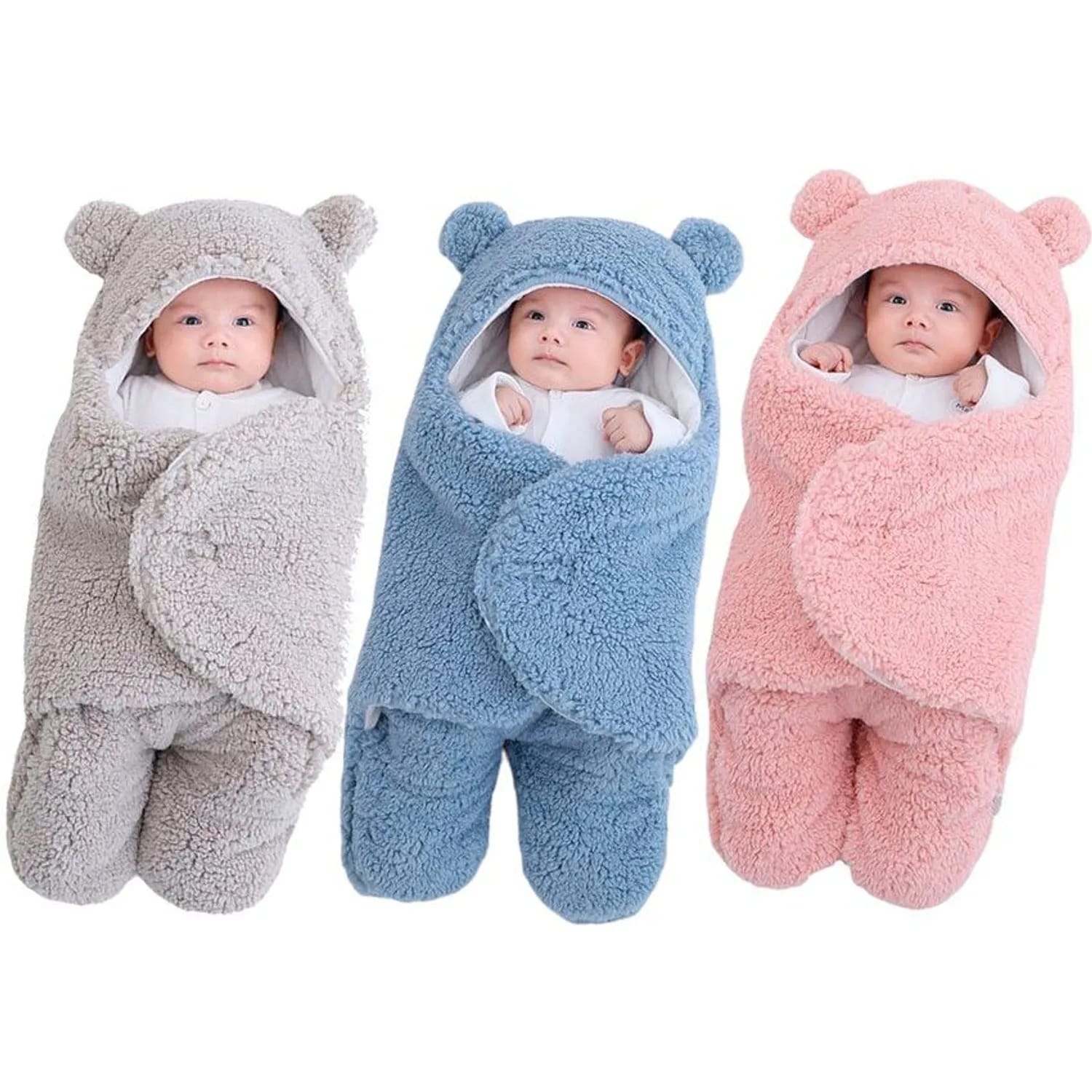 Saco Ovejero para Bebé | Saco de Dormir con Capucha 0-9 Meses