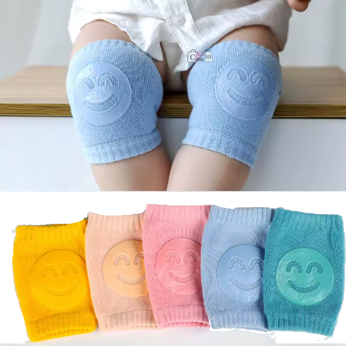 Combo Protección Bebé: Rodilleras Antideslizantes + Aspirador Nasal