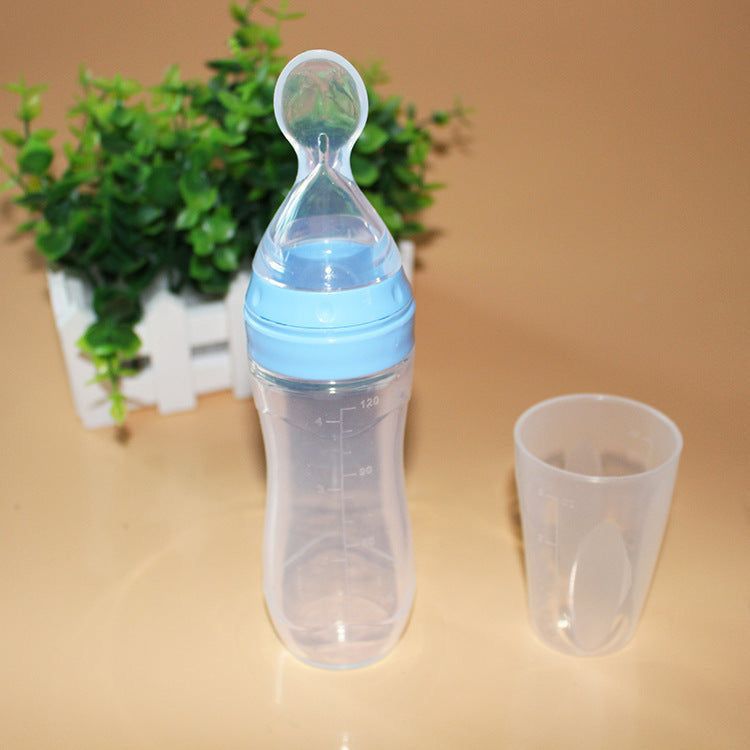 Bibérón Cuchara en Silicona para Bebés | Alimentación Complementaria