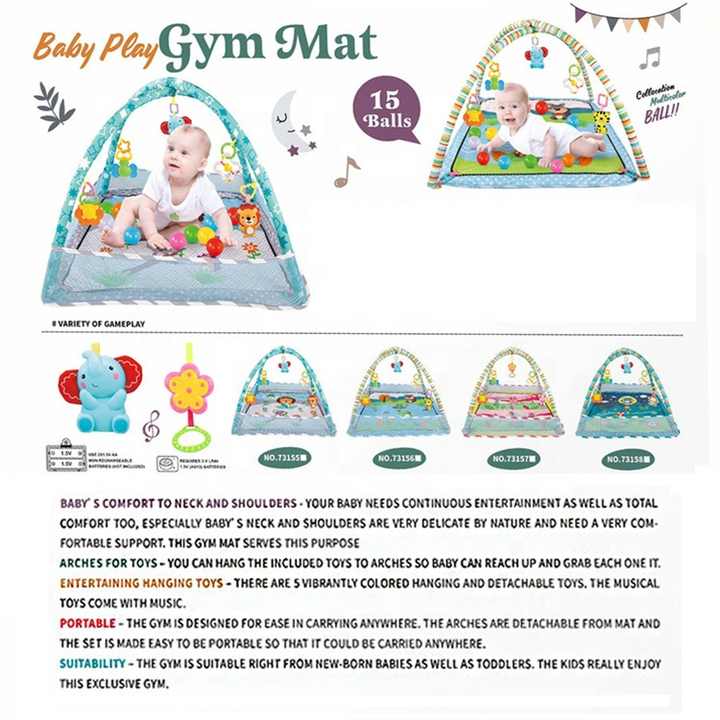 Centro de Actividades Bebé con Colchoneta | Gimnasio Sensorial con Pelotas y Juguetes