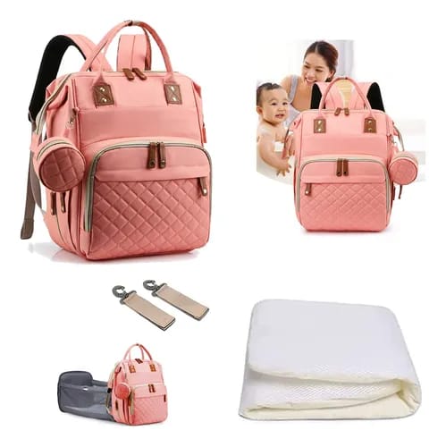 Pañalera Multifuncional con Cambiador Plegable y Monedero | CRIELA BABY™