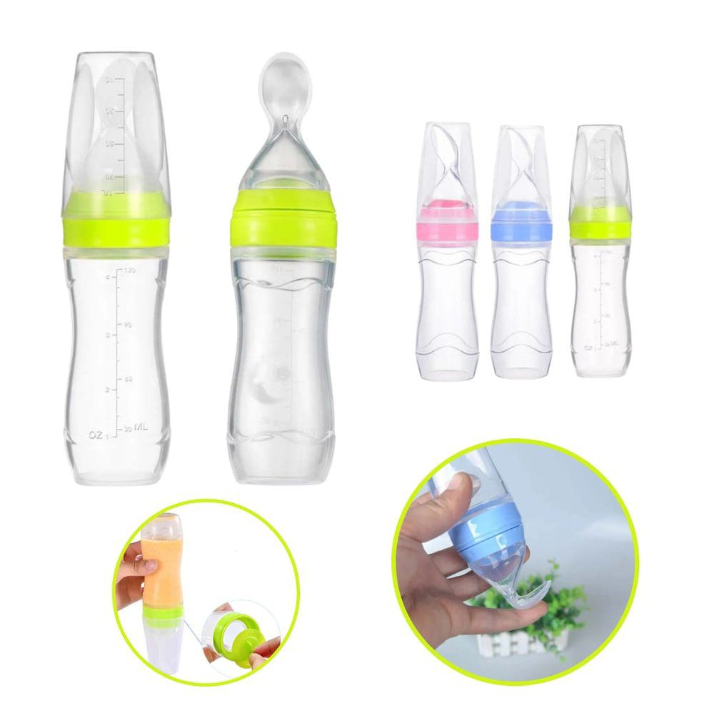 Bibérón Cuchara en Silicona para Bebés | Alimentación Complementaria