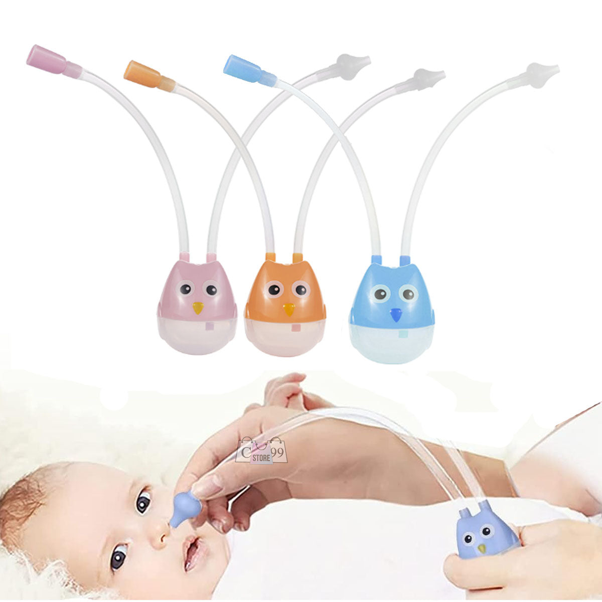 Combo Protección Bebé: Rodilleras Antideslizantes + Aspirador Nasal