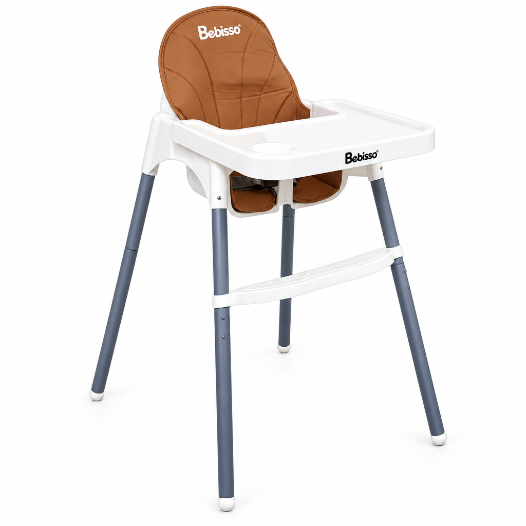 Silla Comedor para Bebé Bebisso | Asiento Anatómico y Arnés de Seguridad