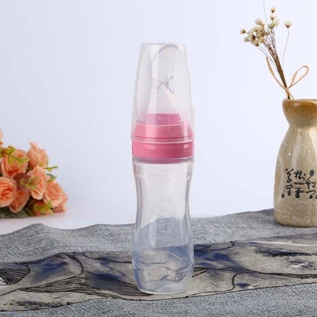 Bibérón Cuchara en Silicona para Bebés | Alimentación Complementaria