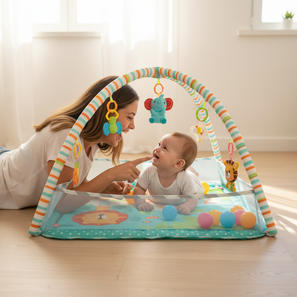 Bebé tummy time proporciones reales
