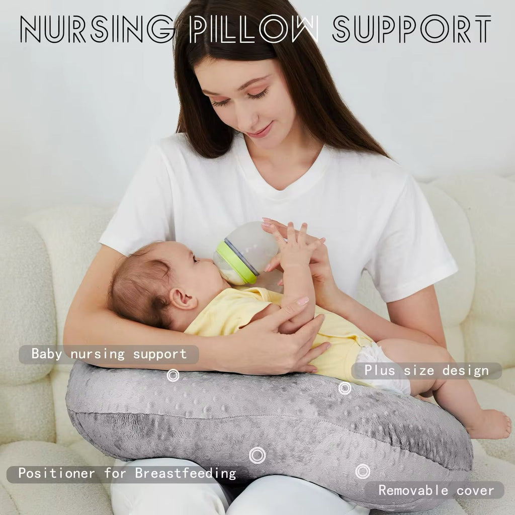Cojín de Lactancia Ergonómico con Almohada Dona para Bebé