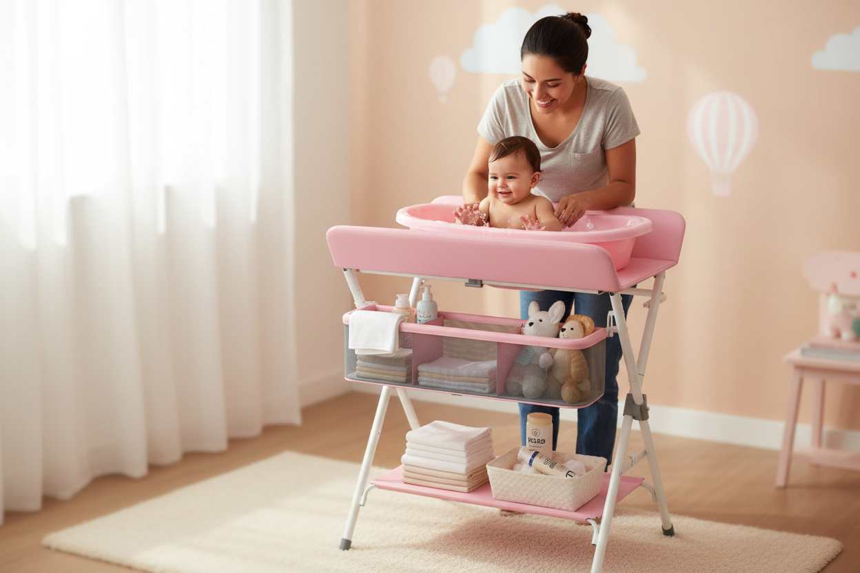 Soporte de Bañera y Cambiador Multifuncional | CRIELA BABY™