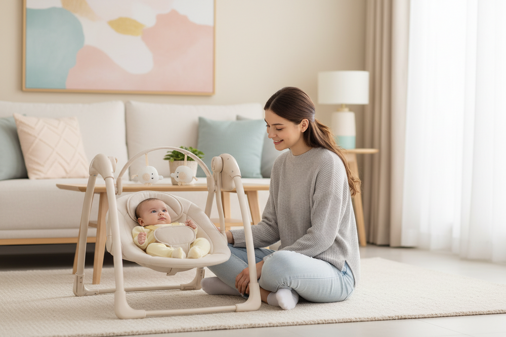 Columpio Eléctrico Portátil Deluxe | CRIELA BABY™