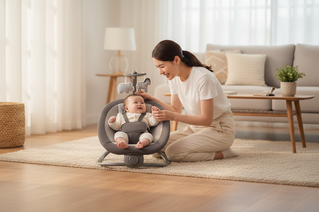 Silla Eléctrica Mecedora para Bebé | CRIELA BABY™