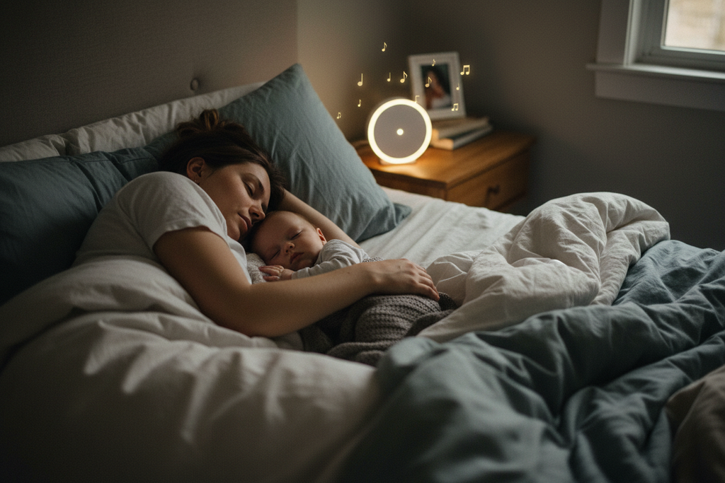 Máquina Ruido Blanco Dormir Bebe Luz Led