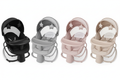 Producto real en negro, gris, rosado y beige
